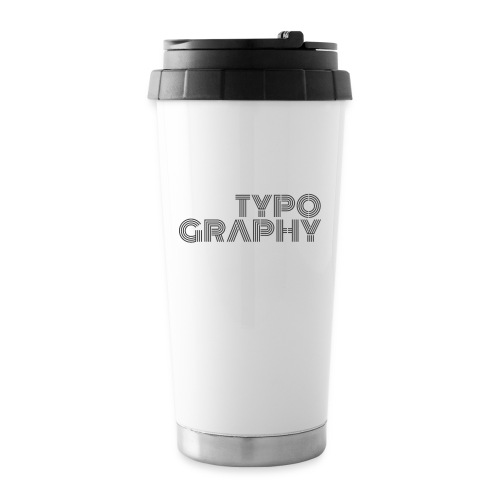 typography2 - 16 oz Travel Mug