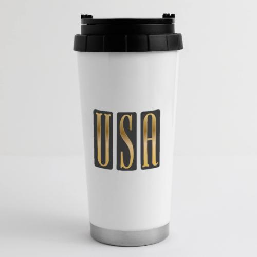 USA Gold Monolith - 16 oz Travel Mug