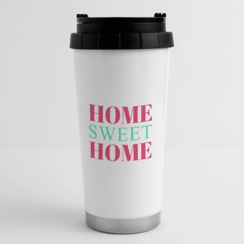 Home Sweet Home Typography Design - 16 oz Travel Mug
