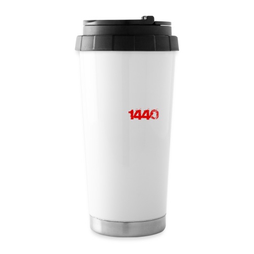 White/Red Mirage Logo - Travel Mug