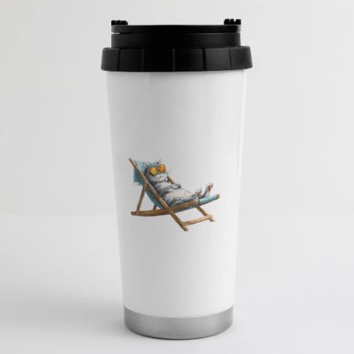 Sunshine Cat Mode - 16 oz Travel Mug