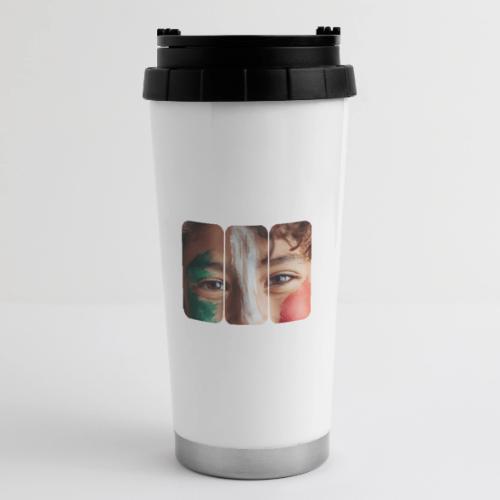 Mexico: Three Stripes of Pride - 16 oz Travel Mug