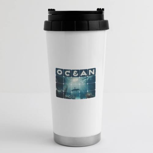 Ocean: Dolphin’s Serenity - 16 oz Travel Mug