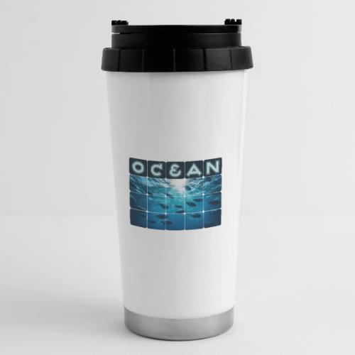 Ocean: Silver Tide - 16 oz Travel Mug