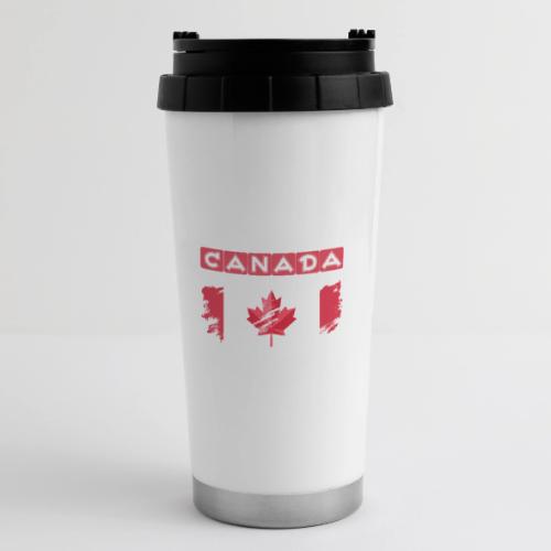 Canada, Inspired by the Canadian flag - 16 oz Travel Mug