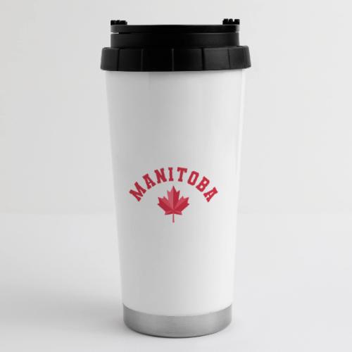Manitoba with maple leaf - 16 oz Travel Mug