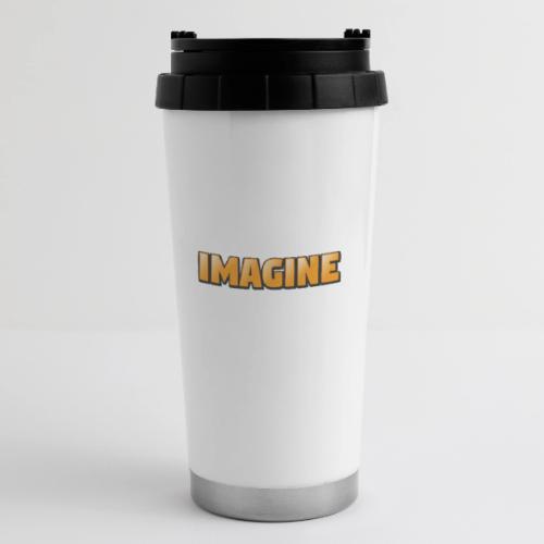Imagine Word Art – Creative Gradient Design - 16 oz Travel Mug