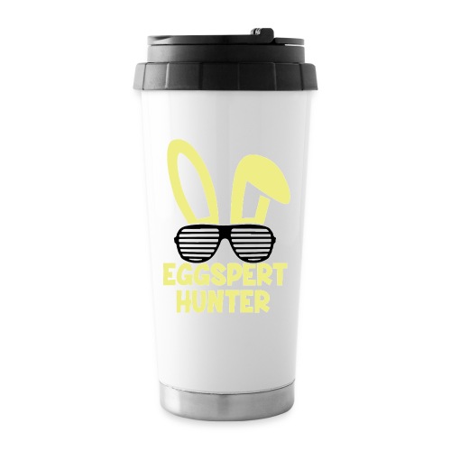 Eggspert Hunter Easter Bunny with Sunglasses - Travel Mug
