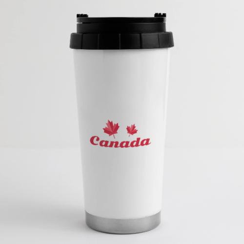 Canada with two maple leaves - 16 oz Travel Mug