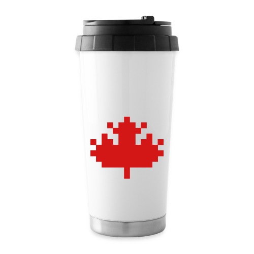 Pixel Maple Leaf - 16 oz Travel Mug