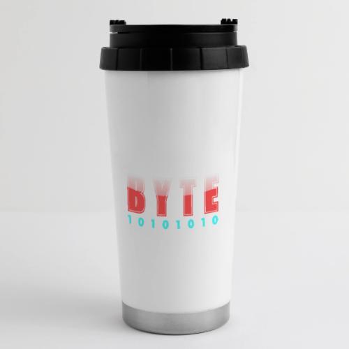 BYTE Binary Code Design - 16 oz Travel Mug