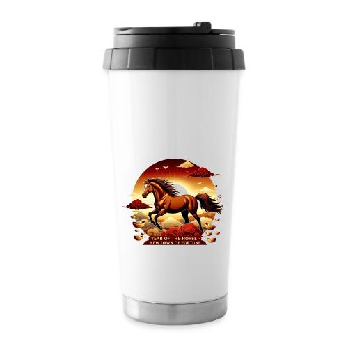 Year of the Horse Sunrise T Shirt, Lunar New Year - 16 oz Travel Mug