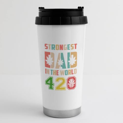 Chucklesome 420 Dad Loves Herb Weed Marijuana - Tasse de voyage