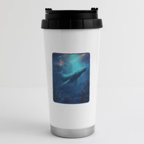 Humpback Whale Ocean Reef Design - 16 oz Travel Mug
