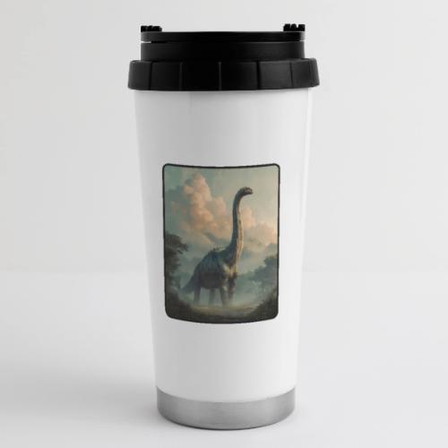 Brachiosaurus Prehistoric Scene Design - 16 oz Travel Mug