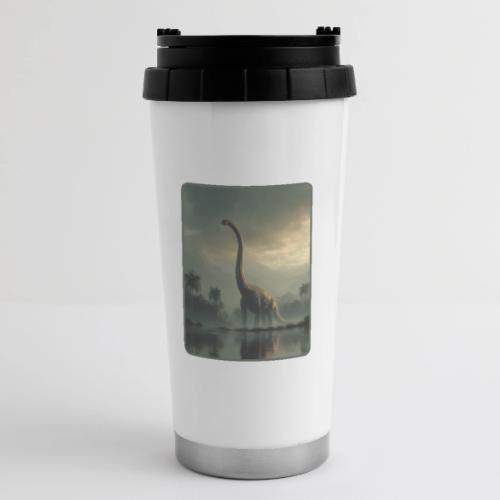 Brachiosaurus Misty Lake Design - 16 oz Travel Mug