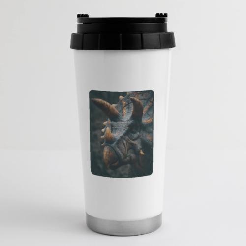 Triceratops Detailed Portrait Design - 16 oz Travel Mug