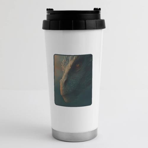 Golden Eye Dragon Close-Up Design - 16 oz Travel Mug
