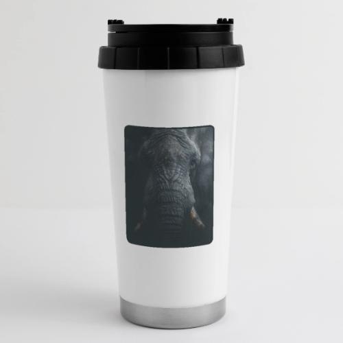Shadow Elephant Intense Eyes Design - 16 oz Travel Mug