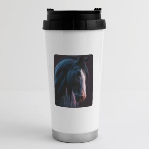 Noble Horse Cinematic Portrait Design - 16 oz Travel Mug