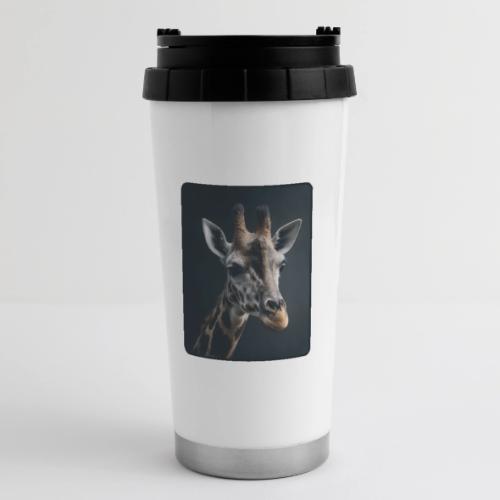 Majestic Giraffe Artistic Portrait Design - 16 oz Travel Mug