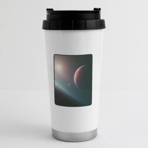 Deep Space Planet Horizon Art - 16 oz Travel Mug