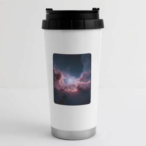 Radiant Cosmic Nebula Artwork - 16 oz Travel Mug