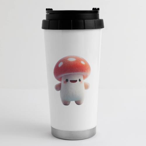Mushroom: Red Forest Friend - 16 oz Travel Mug