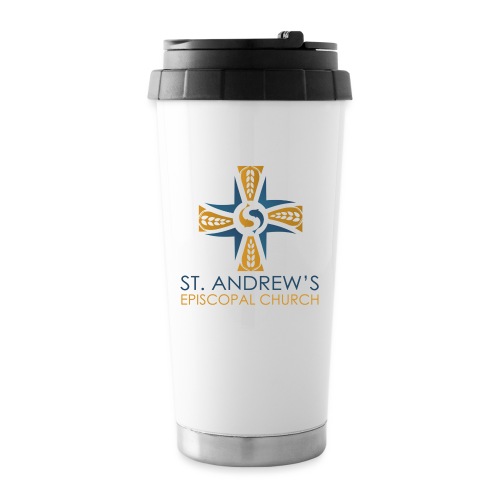 St. Andrew's logo on transparent background - 16 oz Travel Mug