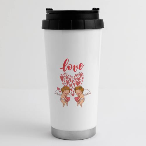 Cupid Love Designs, cupid love angel vibration. - 16 oz Travel Mug