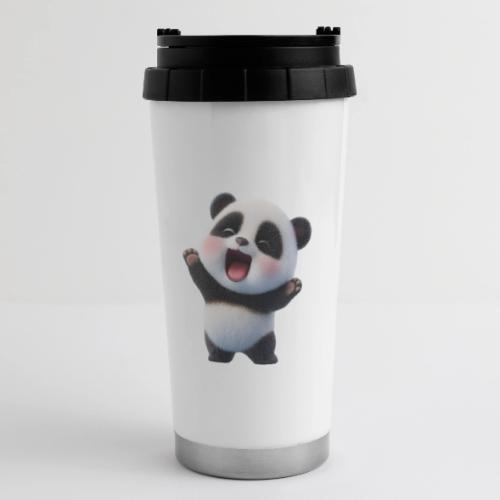 Happy Baby Panda Standing - 16 oz Travel Mug