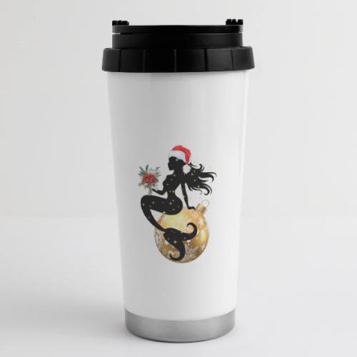 Merry Mermaid - Christmas Edition Design - 16 oz Travel Mug