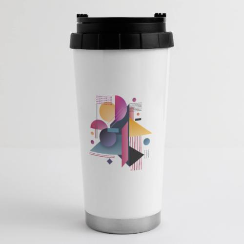 Color Pulse Geometry - 16 oz Travel Mug