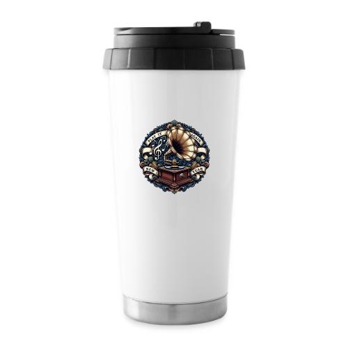 Ornate Phonograph T-Shirt - 16 oz Travel Mug