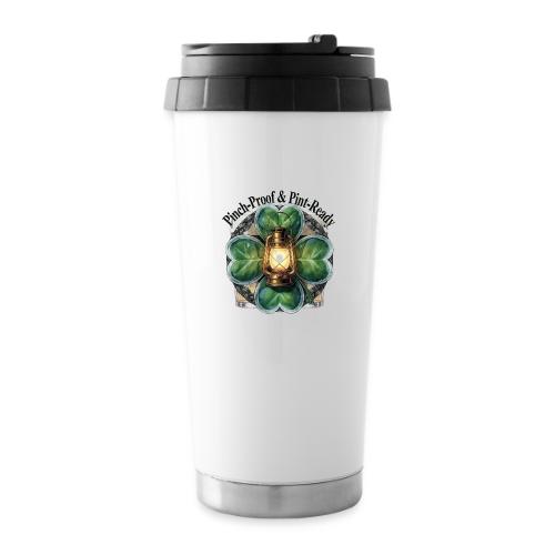 Pinch-Proof Lantern Clover T-Shirt - 16 oz Travel Mug