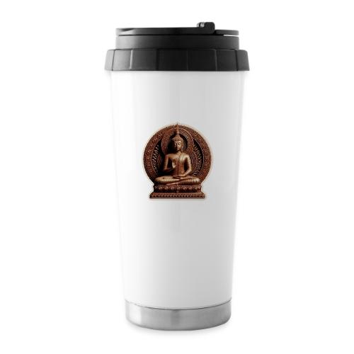 Buddha Statue in meditation and Hand Mudra - 16 oz Travel Mug