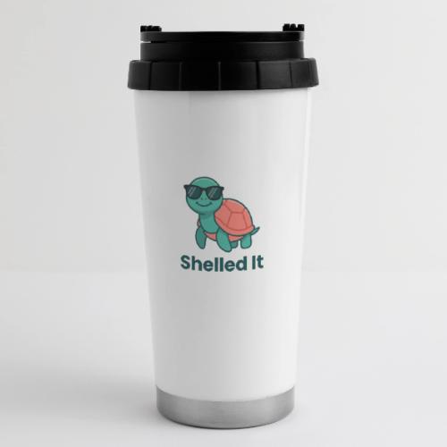 Funny Turtle Sunglasses Shelled It Cute Gift - 16 oz Travel Mug