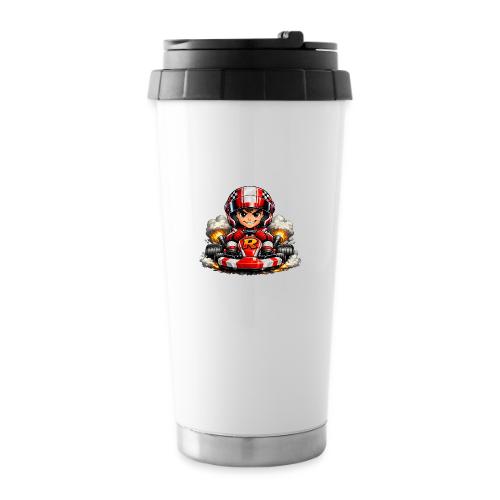 Carcadelogoracerfront - 16 oz Travel Mug