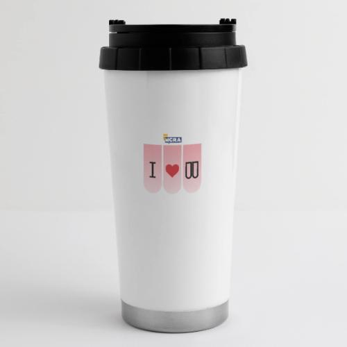 I heart steno logo 2600x200dpi - 16 oz Travel Mug