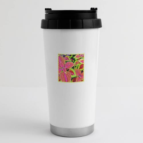 Vibrant RadiantLeaf Dreams Pattern - 16 oz Travel Mug