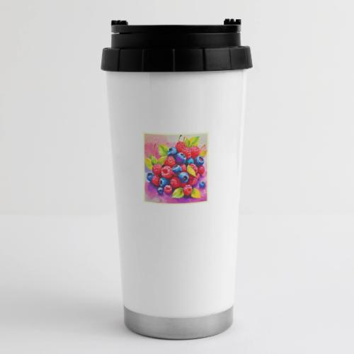 Colorful Berry Feast - 16 oz Travel Mug