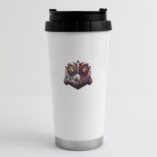 2 grizzlies gamer bears - 16 oz Travel Mug
