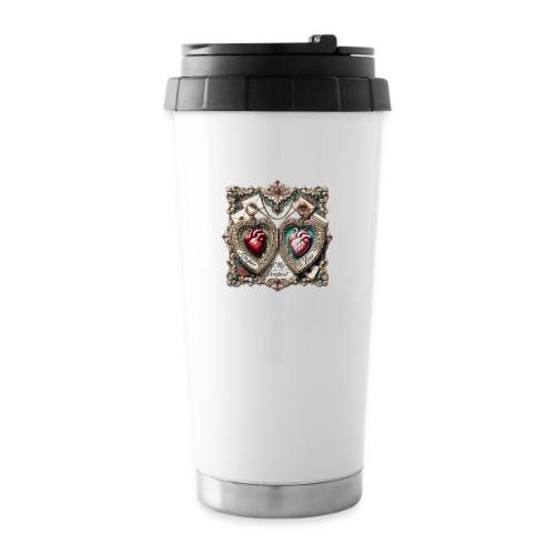 Keeper of My Deepest Love Victorian Locket T-Shirt - 16 oz Travel Mug