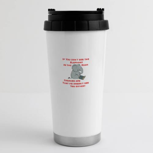 Elephant in the Room Meme - 16 oz Travel Mug