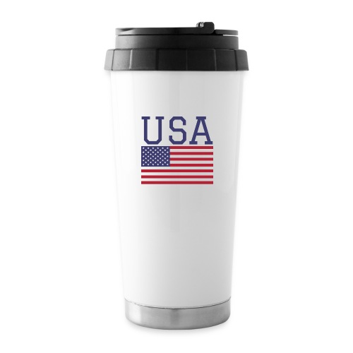 USA American Flag - Fourth of July Everyday - 16 oz Travel Mug