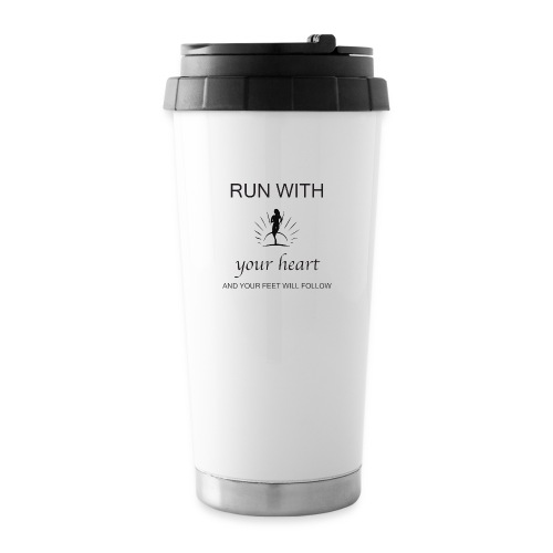 Run with your heart - 16 oz Travel Mug