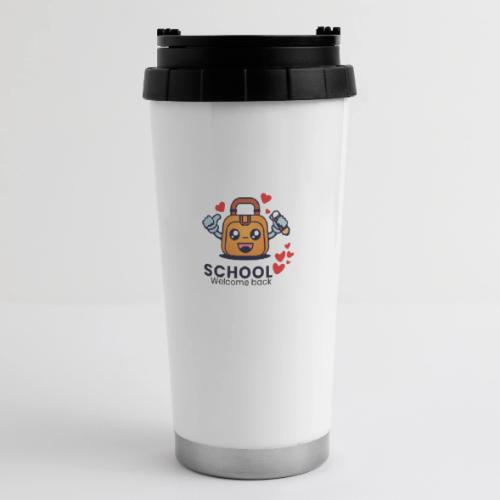 first day of school outfit- school Welcome back - 16 oz Travel Mug