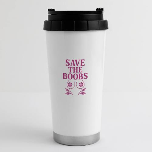 Save the boobs! - 16 oz Travel Mug