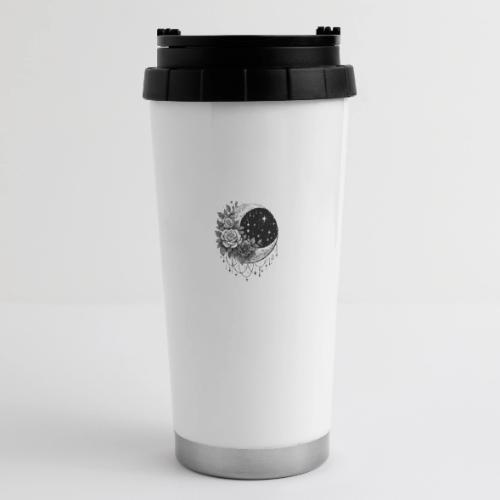 Crescent Moon Floral - 16 oz Travel Mug