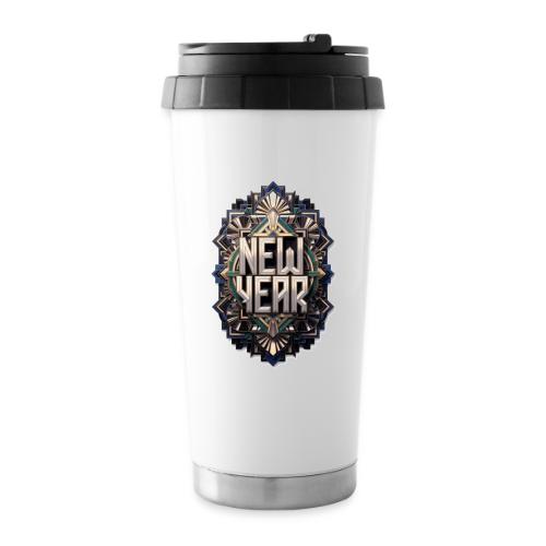 Evergreen New Year T-Shirt - 16 oz Travel Mug